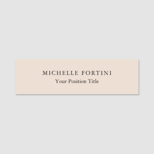 Minimalist Creative Useful Durable Plain Simple Name Tag