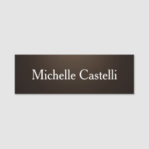Minimalist Creative Useful Durable Plain Simple Name Tag