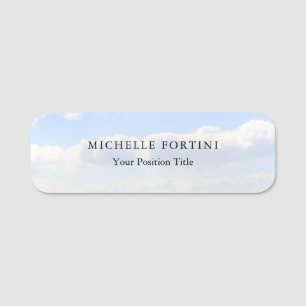 Minimalist Creative Useful Durable Plain Simple Name Tag