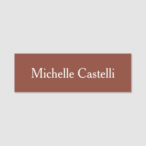 Minimalist Creative Useful Durable Plain Simple Name Tag