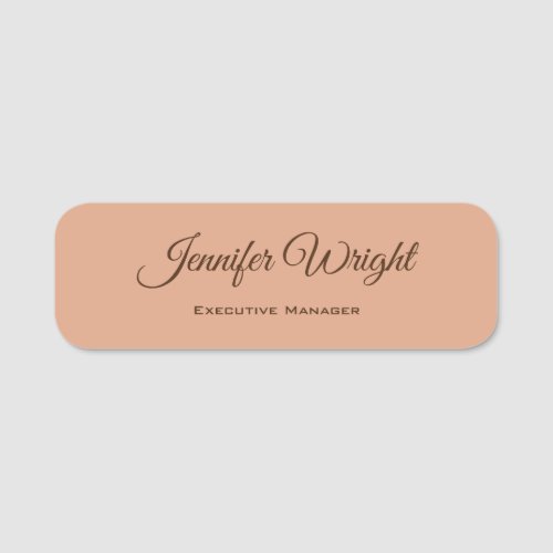 Minimalist Creative Useful Durable Plain Simple Name Tag