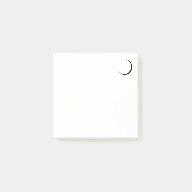 Minimalist crescent moon notes (Front)
