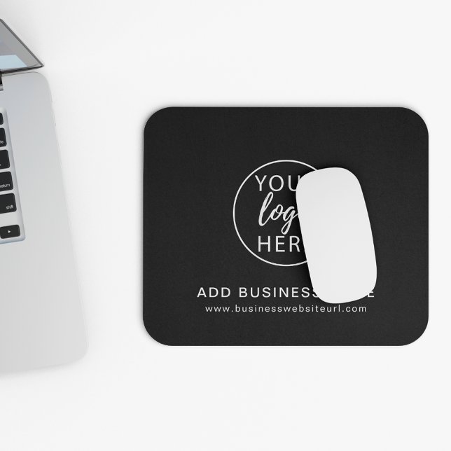 Minimalist Custom Business Logo and Website Mouse Pad (Minimalist Custom Business Logo and Website Mouse Pad)