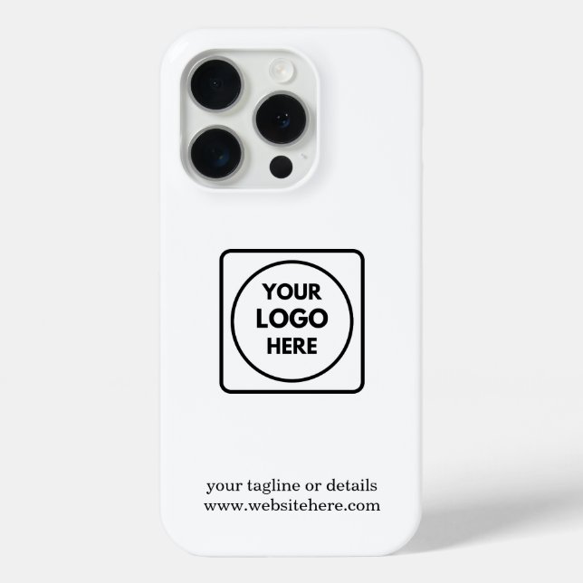 Minimalist Custom Business Logo Branding iphone  Case-Mate iPhone Case (Back)