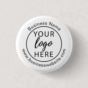 Minimalist Custom Business Logo  Button