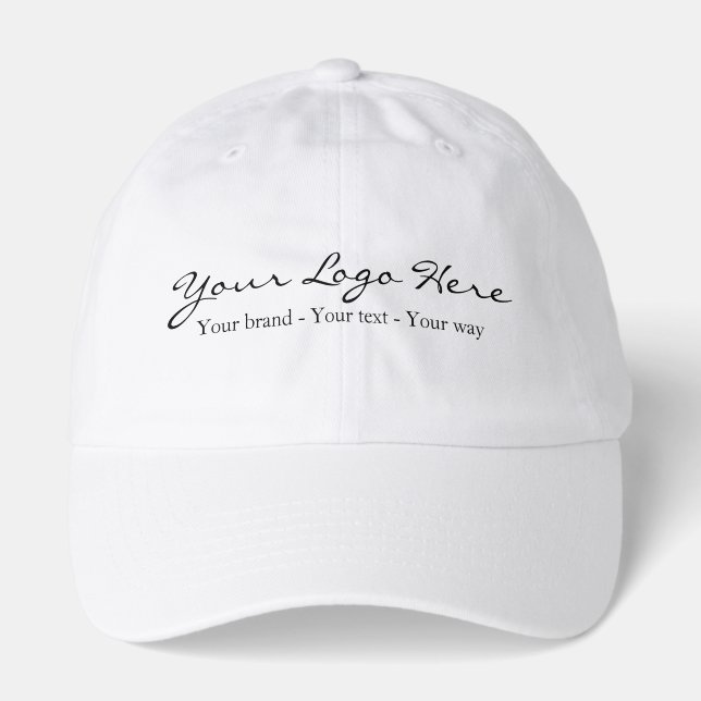 Minimalist Custom Business Logo Hat (Front)