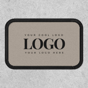 Minimalist Custom Business Logo Kraft Earthy Look Patch