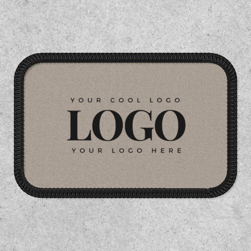 Minimalist Custom Business Logo Kraft Earthy Look  Patch