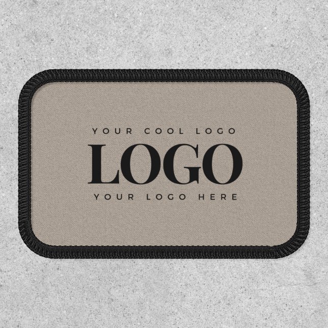 Minimalist Custom Business Logo Kraft Earthy Look  Patch (Front)