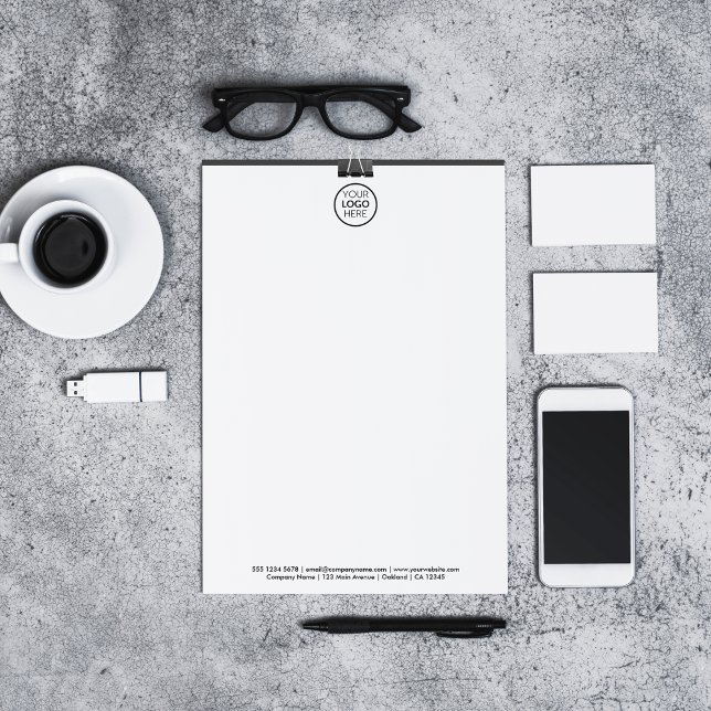 Minimalist Custom Business Logo Letterhead (Creator Uploaded)