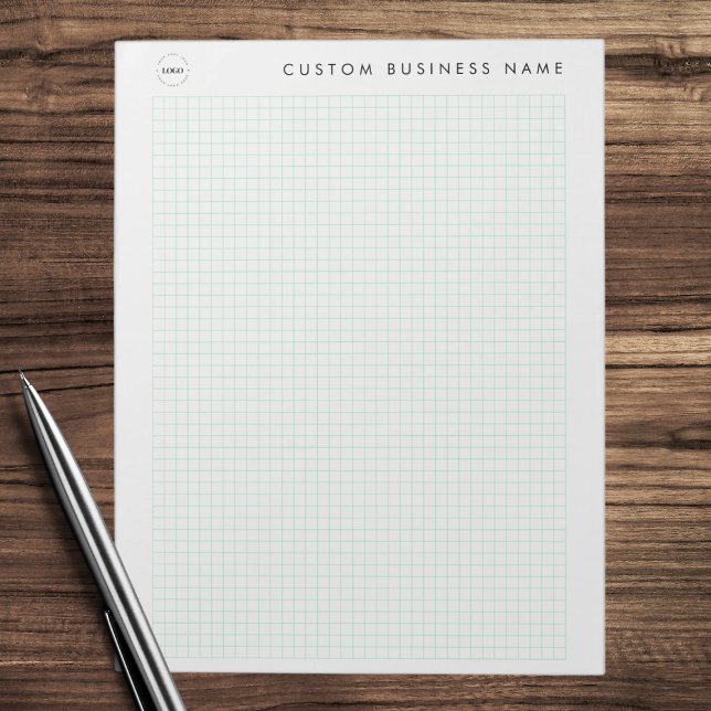 Minimalist Custom Business Name & Logo Graph Pad (Creator Uploaded)