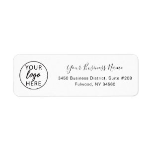 Minimalist Custom Business Returns Label