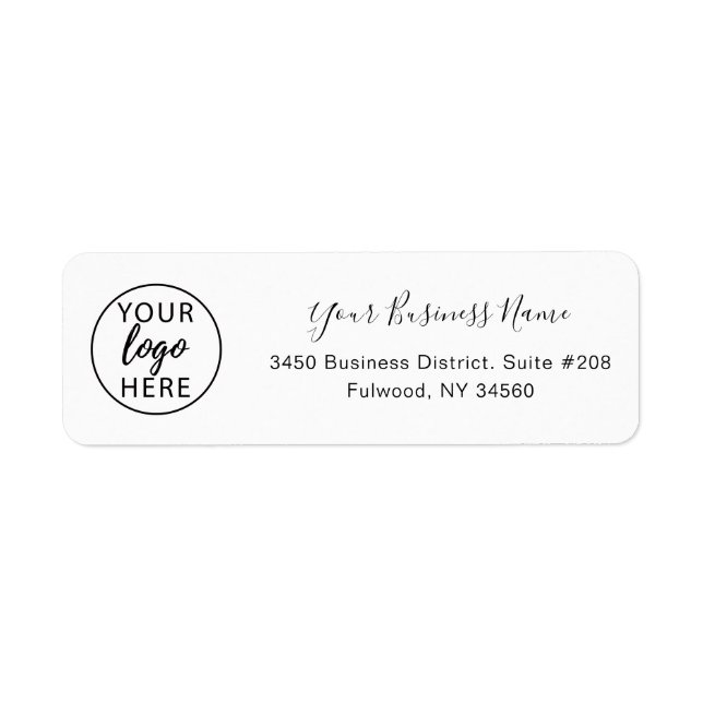 Minimalist Custom Business Returns Label (Front)