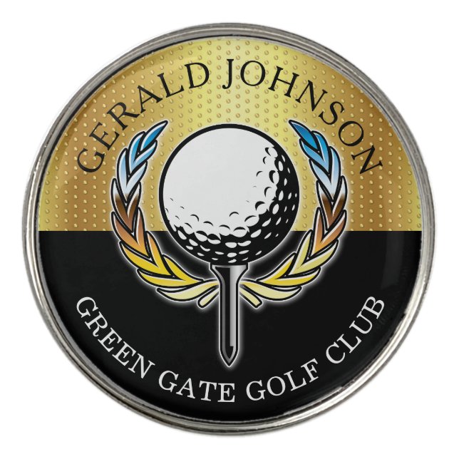 Minimalist Custom Elegant Golf Design Ball Marker (Front)