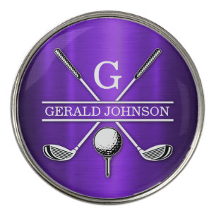 Minimalist Custom Elegant Golf Monogram Golf Ball Golf Ball Marker