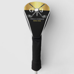 Minimalist Custom Elegant Golf Monogram Golf Head Cover
