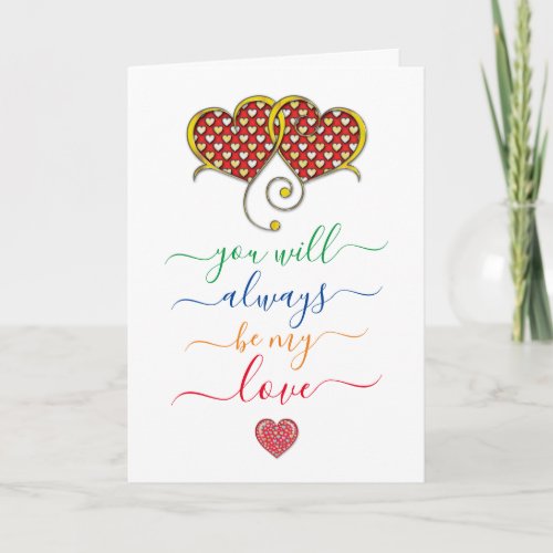 Minimalist Custom Elegant Valentines Day Card