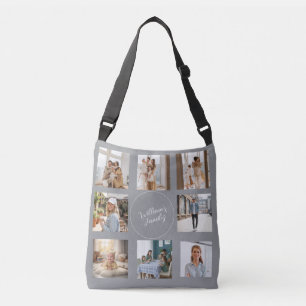 Minimalist Custom Family Photo Stylish Tote Bag