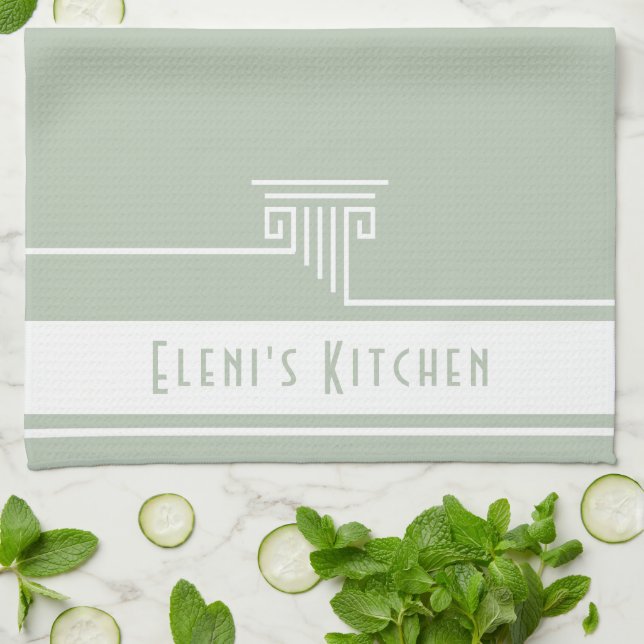 Minimalist Custom Kitchen Towel (Folded)