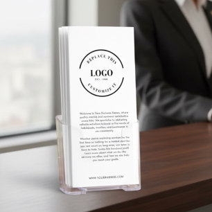 Minimalist Custom Logo Business Marketing Info Brochure