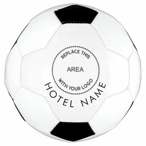 Minimalist Custom Logo Hotel Name Any Color  Soccer Ball