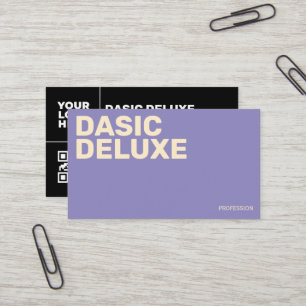 Minimalist Custom Logo & QR Code Design Business Card