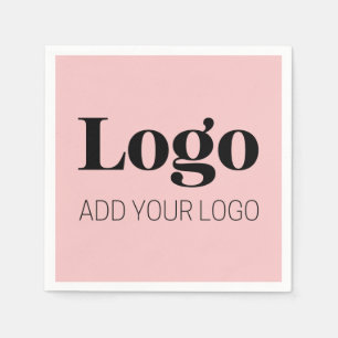Minimalist Custom Logo Weddings & Business Napkins