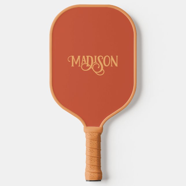 Minimalist Custom Name & Color Pickleball Paddle (Front)