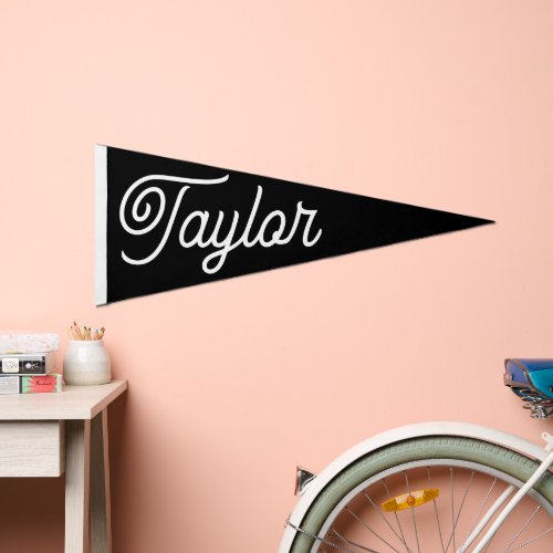 Minimalist Custom Name Kids Room Nursery   Pennant Flag