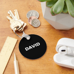 Minimalist Custom Name Or Logo Keychain