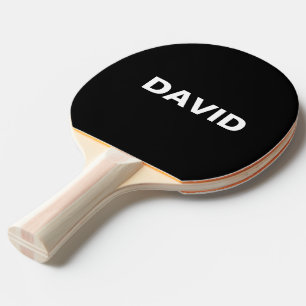 Minimalist Custom Name Or Logo Ping Pong Paddle