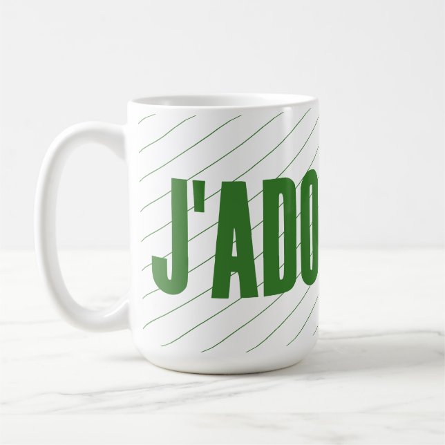 Minimalist Custom Name Personalized Coffee Mug (Left)