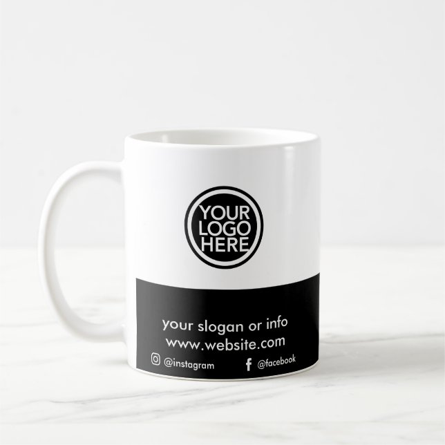 Minimalist Custom Name Personalized Coffee Mug (Left)
