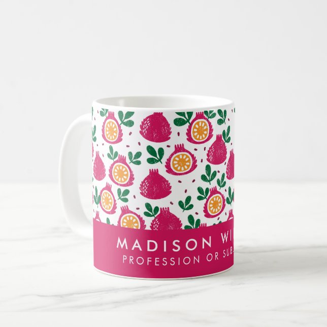 Minimalist Custom Name Personalized Coffee Mug (Front Left)
