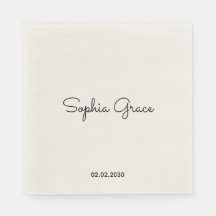 Minimalist Custom Name Personalized Paper