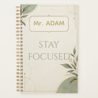 Minimalist Custom Name Professional Planner | Eleg