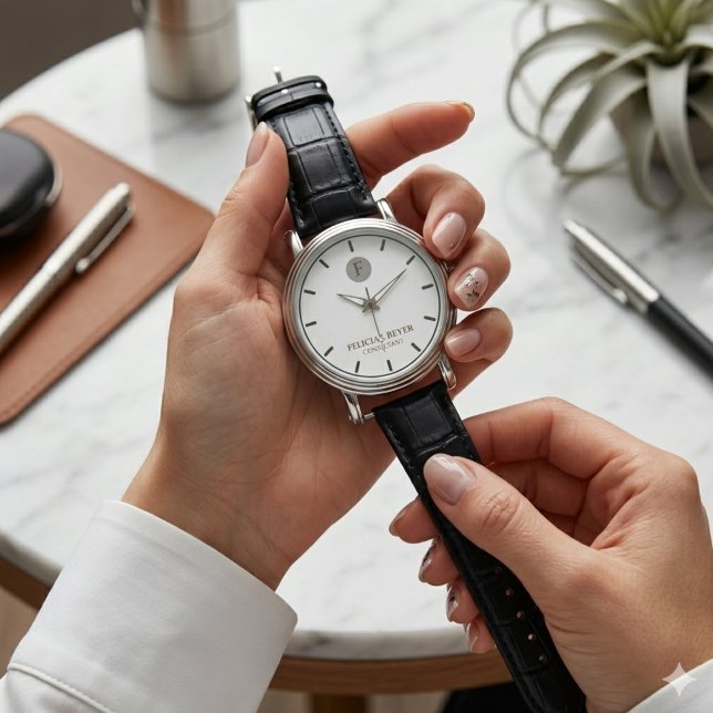 Minimalist Custom Name Watch Modern Elegant Style (Minimalist Custom Name Watch Modern Elegant Style)