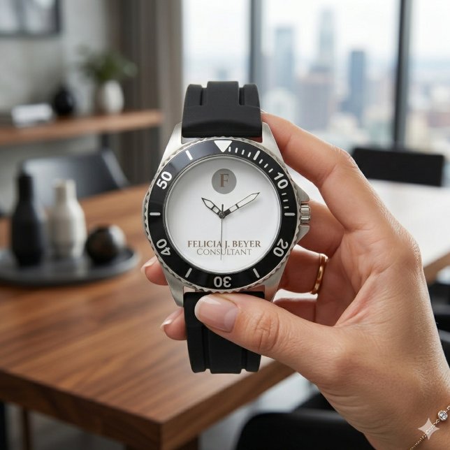 Minimalist Custom Name Watch Modern Elegant Style (Minimalist Custom Name Watch Modern Elegant Style)