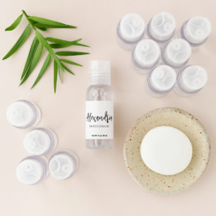 Minimalist Custom Name Wedding Party Bridesmaid Hand Sanitizer