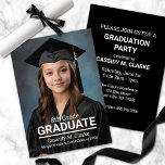 Minimalist Custom Photo 8th Grade Graduation Invitation at Zazzle