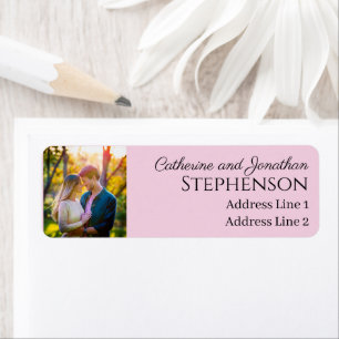 Minimalist Custom Photo Return Address Labels
