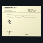 Minimalist Custom Prescription Notepad – Editable<br><div class="desc">Keep your notes neat and professional with this Minimalist Custom Prescription Notepad—an editable RX pad designed for doctors, nurses, pharmacists, and medical students. Featuring a clean, modern layout, this notepad can be fully customized with your name, clinic, specialty, or title, making it a practical yet personal addition to your daily...</div>