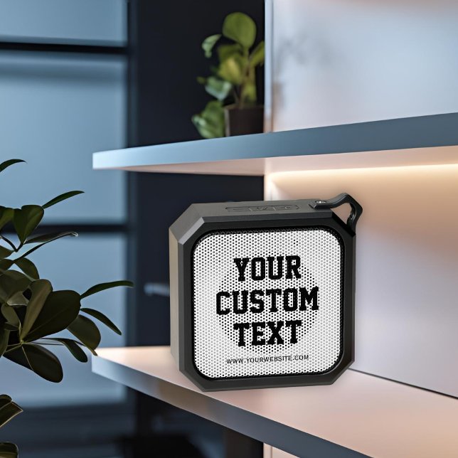 Minimalist Custom Text and Website Business Budget Bluetooth Speaker (Creator Uploaded)