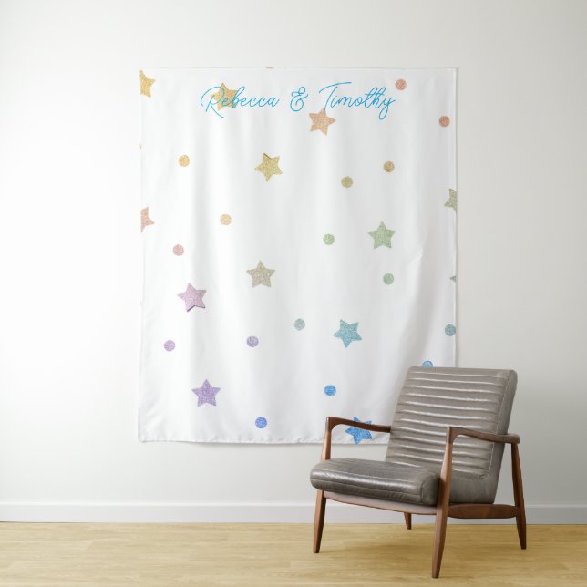 Minimalist Custom Text Tapestry (In Situ)