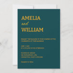 Minimalist Custom Wedding Invitation Template 