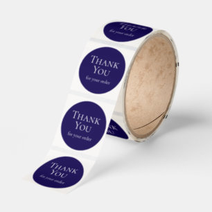 Minimalist Customer Thank You Classic Round Sticker