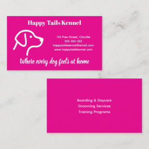 Minimalist Customizable Kennel Business Card