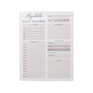 Minimalist Customizable To Do List Daily Planner Notepad