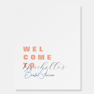 Minimalist Cute Bridal Shower Foam Board