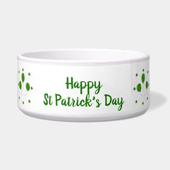 Minimalist  Cute Happy St Patrick's Day    Bowl (Front)